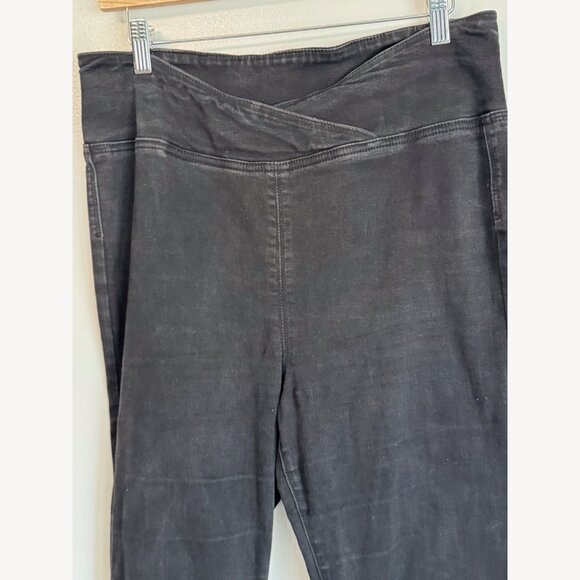 Free People Womens Venice Beach High Rise Flare Jeans Black Sz 32 Boho Festival - Picture 5 of 11